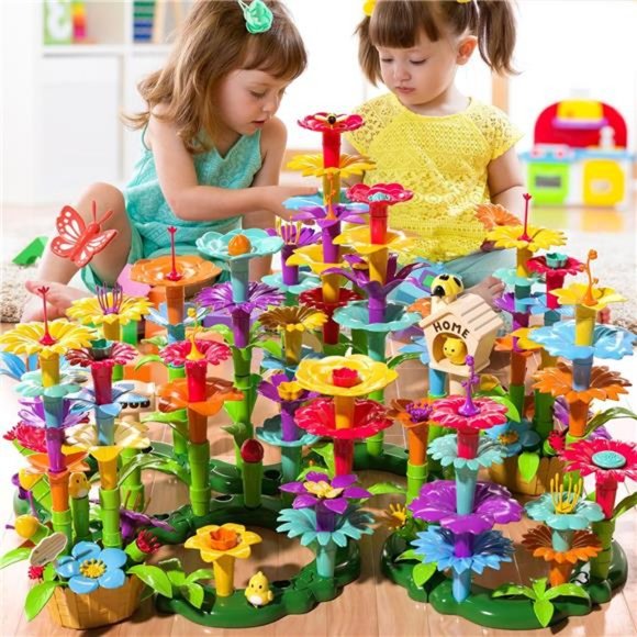 TEMI 138 PCS Flower Garden Building Toys for Girls Toys,  Garden Play Set - Picture 4 of 7